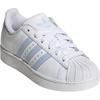 adidas Scarpe da Ginnastica per Bambini Superstar 2 J Cloud White Crystal Sky JR9864