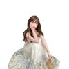 Secret Garden Holiday Wind Fake Heavy Industry Embroidery Suspender Dress Women's Waist Skinny Summer Beautiful Floral Dress