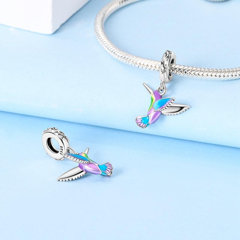 Charm Insect Butterfly Dragonfly Firefly Owl Bead Charm DIY Jewelry Accessories Bracelet