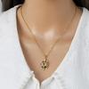 Colorful Zircon Cute  Sea Tortoise Pendant Necklaces for Women Girls Jewelry Gifts Turtle Zircon Pendant Necklace Birthday Gifts