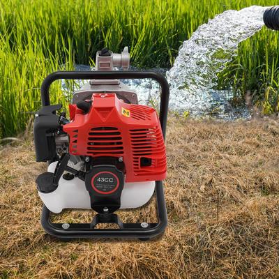 8500 RPM 1.25 kW 43CC 2-stroke Engine Water Pump, Hand Start, Air-cooled, Built-in Fan, with Fuel Tank and Air Filter