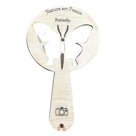 Nature Art Frame Wood Hollow Ladybug Bee Butterfly Frame Photography Prop Educational Art Tool Gift for Kids Nature Lovers