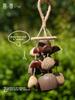 Cloud Healing Seed Pod Wind Chime Pendant Rattle Natural Seed Pods Healing Instrument Stringed Bell Yoga Meditation