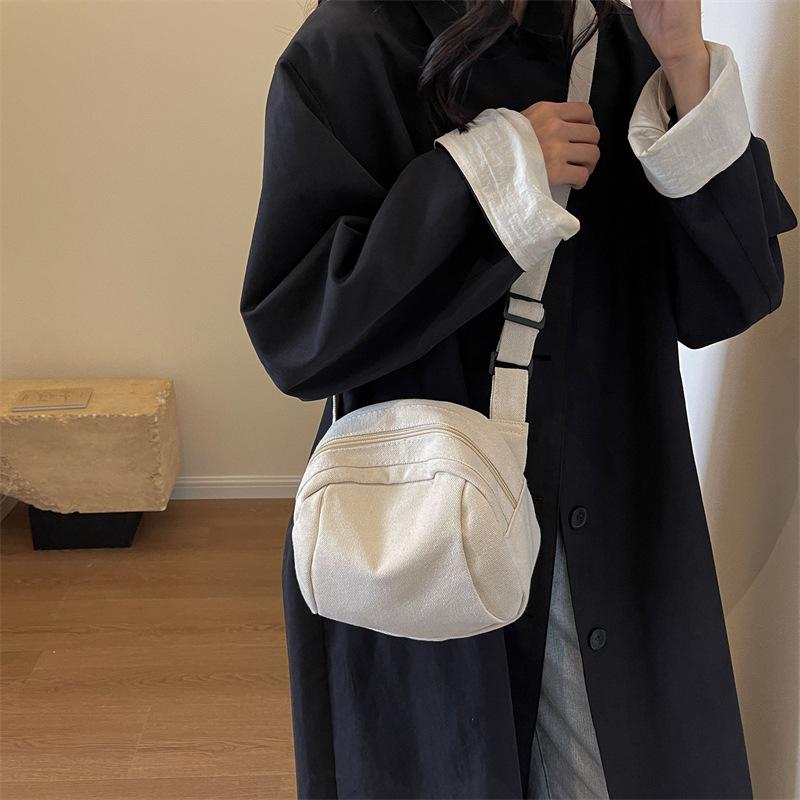

Crossbody Canvas Bag Minimalist Cloth Shoulder Bag