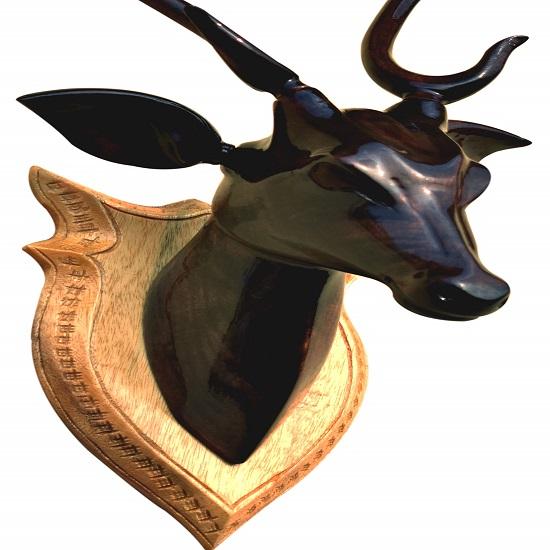 DEER HEAD 50cm Wall Décor Wooden Handicraft Showpieces Products Make Your Home and Office, Attractive and Different
