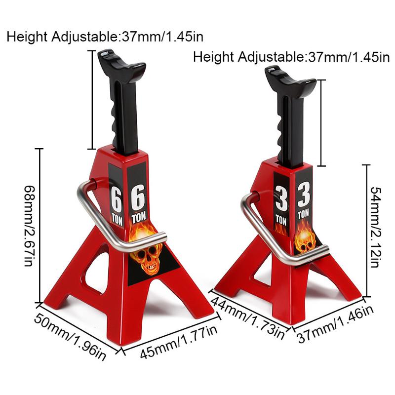 1PCS Car Scale Jack Stands Lift Pair Rack Tire Change Tool For 1/24 1/18 Size