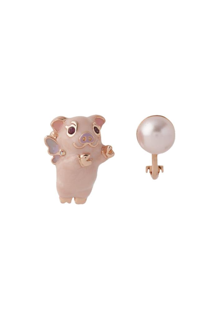Mini Pig Motif Earrings SAME1493 XP [Anna Sui]