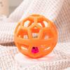 Pet Toy Hollow Ball Shape Built-in Bell Pet Toy Bite-Resistant Soft TPR Material Interactive Dog Toy Boredom Relief Dog Toy