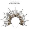 Lolita Dorata Dea Gotica Fascia per Capelli Cerchietto Halo Corona Copricapo Diademi Costume per Festa Cosplay Giallo