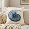 Cozy Fashion Blue Sea Creature Coral Shrimp Cushion Cover Linen Pillowcase Soft For Sofa Bed Home Room Decor