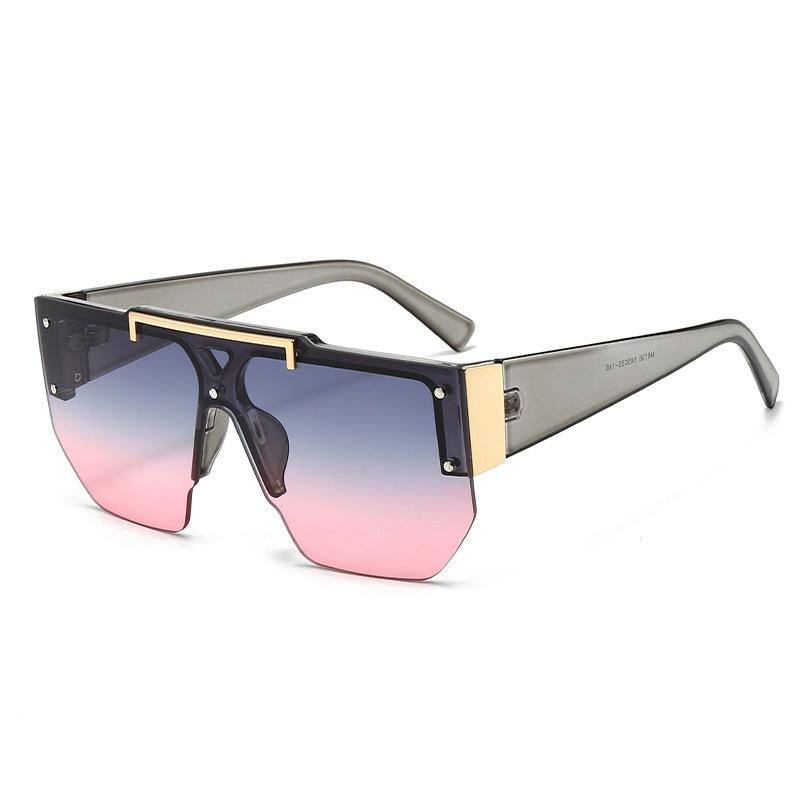 Fashion New One-piece Sun Glasses Rimless Frameless Men Women Cycling Sun protection square Sunglasses 2025