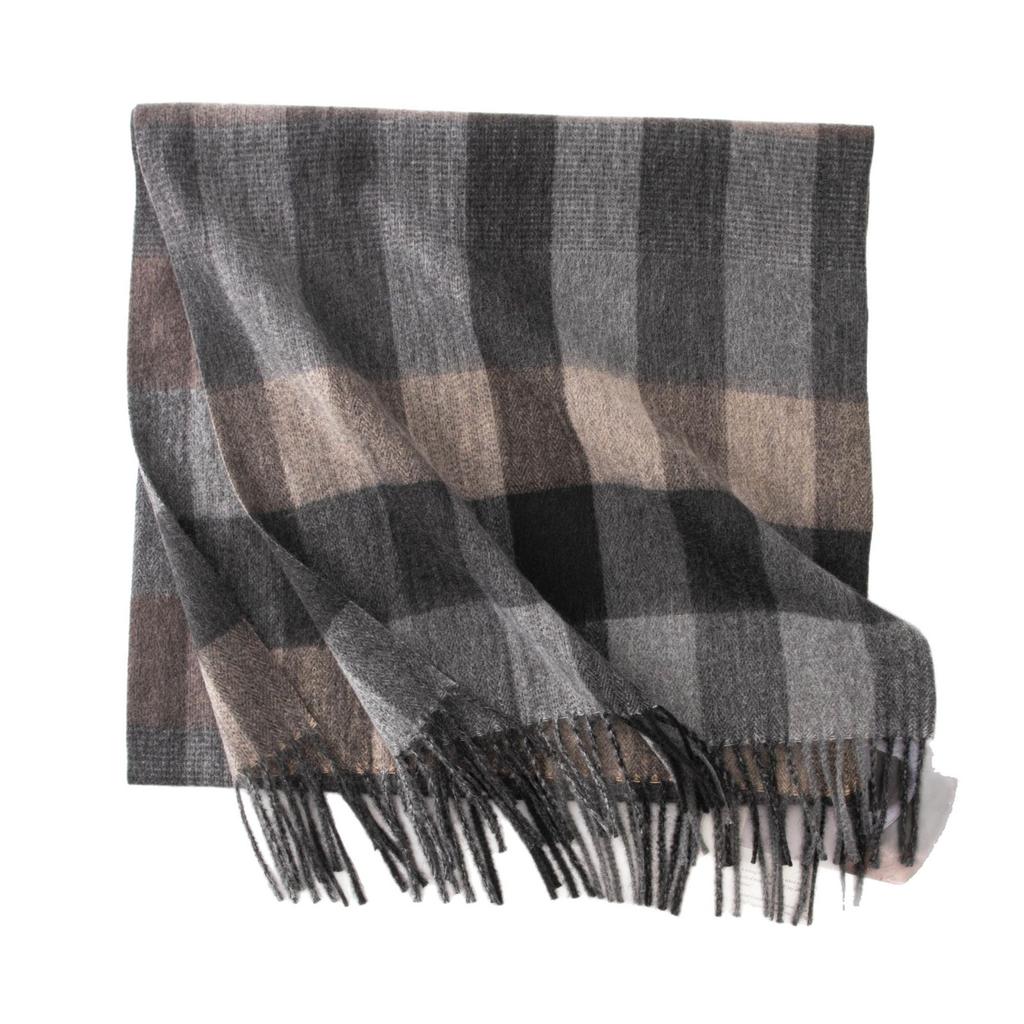 Scarf Shawl High end Men's and Women's All Match Thickened Autumn and Winter New Plaid Warm Scarf Comfortable and Soft