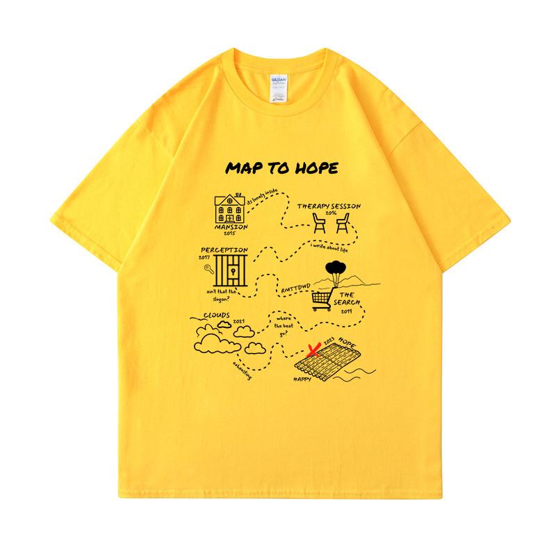 Nf Hope Tour 2023 Shirt Retro NF Rapper Shirt Map To Hope  Cotton T-shirtNF Hope Concert Shirt Music Country Shirt