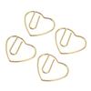 100Pcs Heart Shaped Paper Clips Iron Decorative Paperclips Set with Transparent Box for   School Household