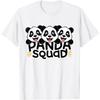 Kids Panda Shirts for Panda Lovers Panda Squad T-Shirt _ Unisex-Kids Blue Panda Themed Kids T-Shirt
