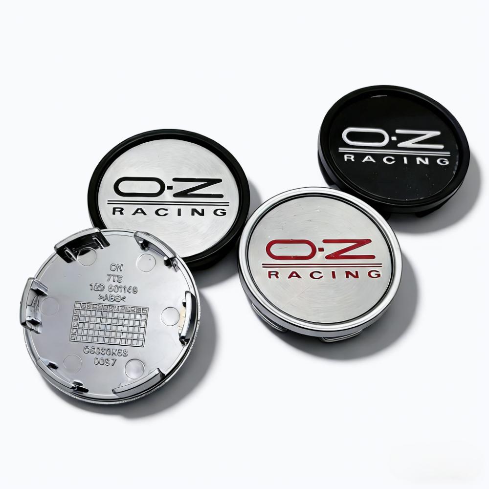 4 Stück 58mm 53mm Auto Radnabendeckel Mit OZ O.Z Racing Logo Emblem Abzeichen Radkappen Felgenmitte Staubschutz Naben Zubehör