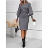European Style Slim-Fit Knit Dress - Autumn/Winter Hip-Hugging
