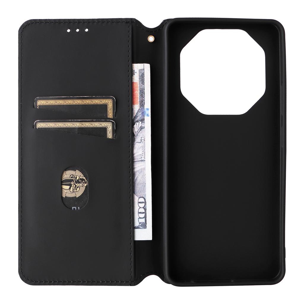 For Blackview Shark 6/Oscal Tiger 8 Case Wallet Rhombus Imprinted Leather Phone Cover