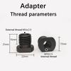 100styleM10 Angle Grinder Adapter Female to M14 Thread Nut Arbor Connector Polishing Screw Connecting Rod 1PC for Power Tools