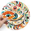 50-Piece Horror Demon Eye Halloween Waterproof Sticker Set for Notebooks