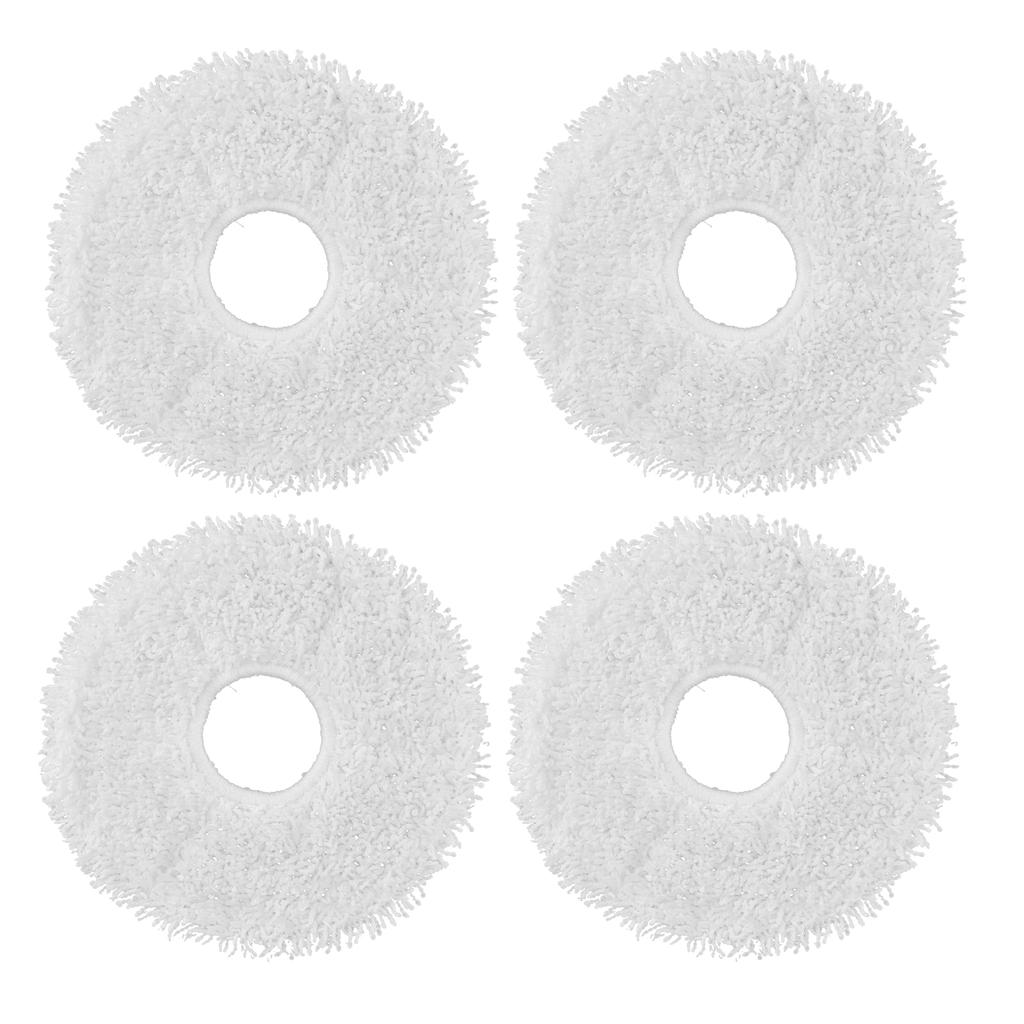 4pcs Sweeper Mop Pad Fiber Cleaning Mop Cloth Replacement for DEEBOT X1 Sweeping Robot