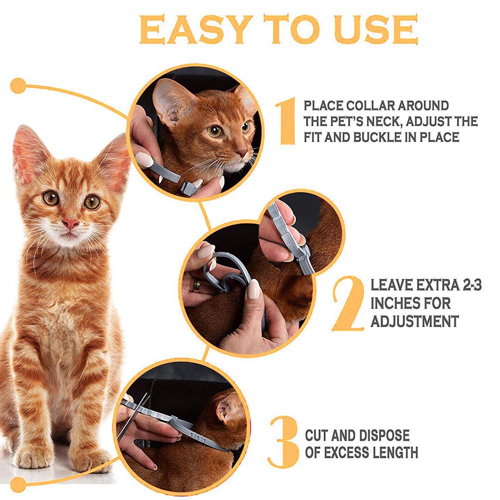 Adjustable Dog Cat Collar Summer Mosquito Flea Repellent Necklace Outdoor Pet Supplies