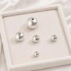Handgefertigte matte runde Perlen aus 999er Sterlingsilber für das Basteln von Schmuck