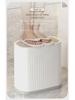 Push-Open Lid Trash Can for Bathroom or Living Room