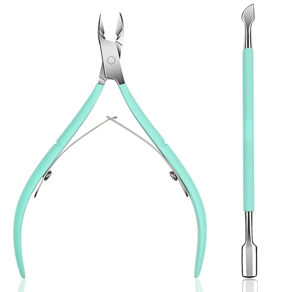 Stainless Steel Nail Scissor Steel Push Nail Art Tool Set Stainless Steel Nail Barb Scissor Nail Remover Skin Eliminator Pliers