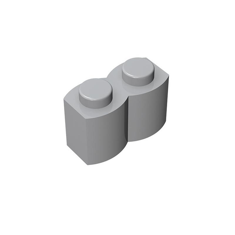 50pcs 30136 Brick Modified 1 X 2 with Log Profile Brick Collection Bulk Modular GBC Toy For Technical MOC Buildings Blocks