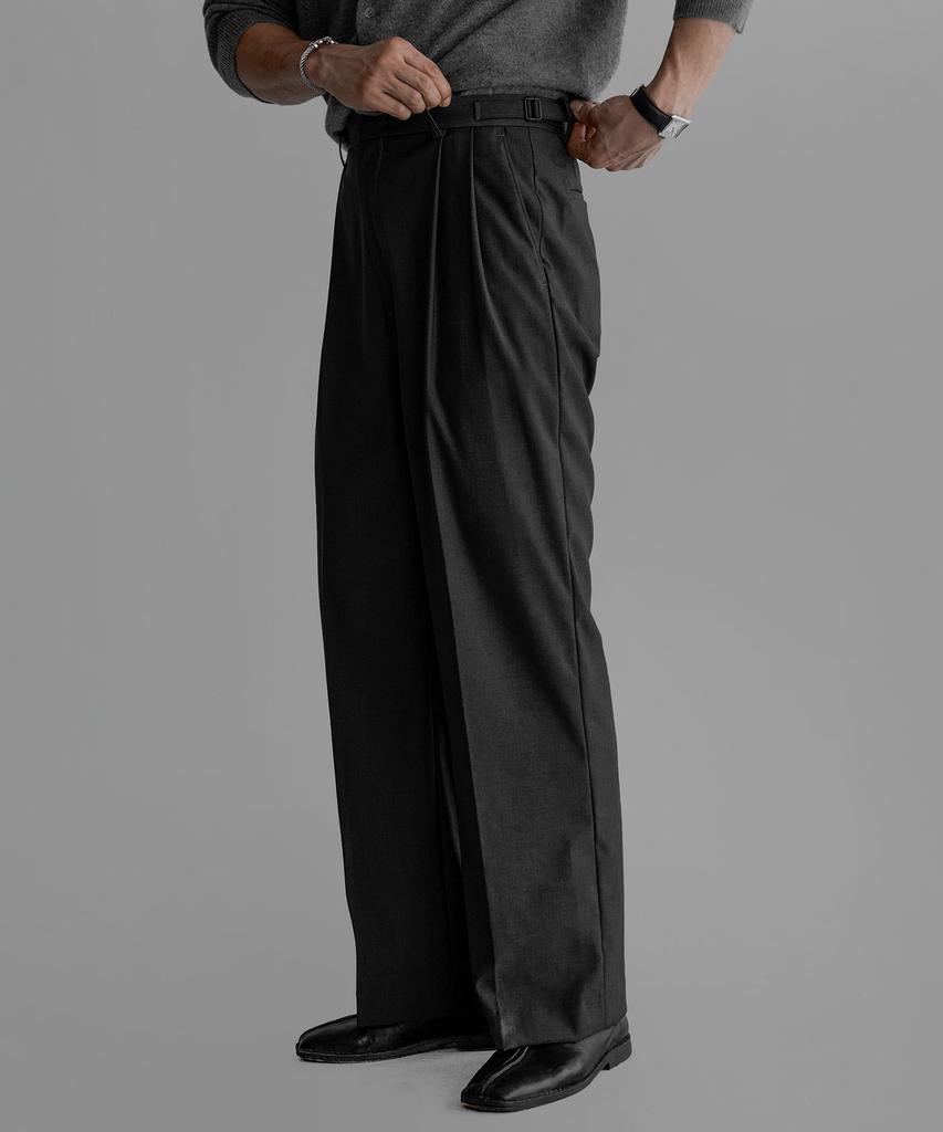 Baulopeulodeogteu Tr Tabe Wide Slacks [Charcoal]