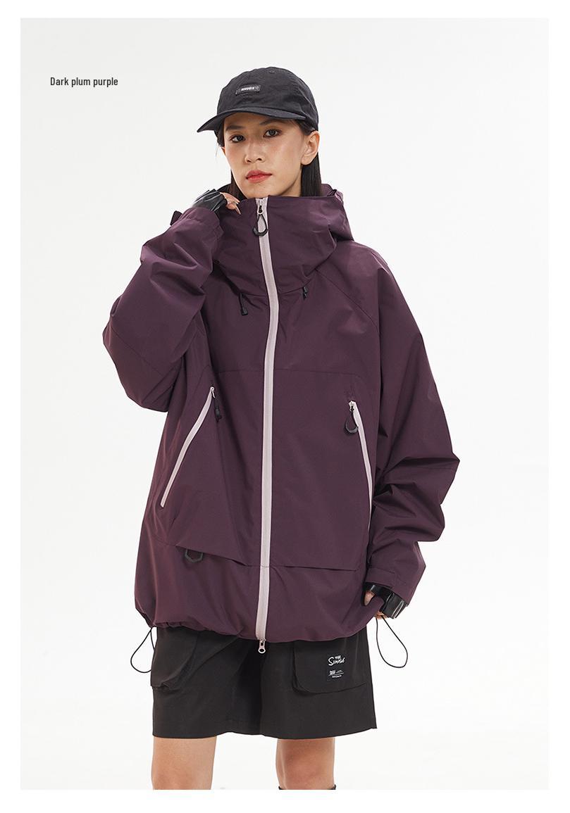 

2024 Youth Couple s Outdoor Workwear Jacket: Windproof, Waterproof & Stain-Resistant XL