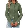 JPNTKY Women's Fashion Casual POLO Neck Long Sleeve Blouses & Shirts