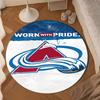 Avalanche Team Spirit Round Rug for Livingroom,Bedroom, Palyroom, Chair Rug, Area Rug, Circle Carpet, Large Size Decor Fan Christmas Gift