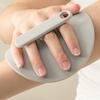 Silicone Bath Brush Silicone Gentle Exfoliating Three-Finger Anti-Slip Grip Body Scrubber Sensitive Skin Massage Tool