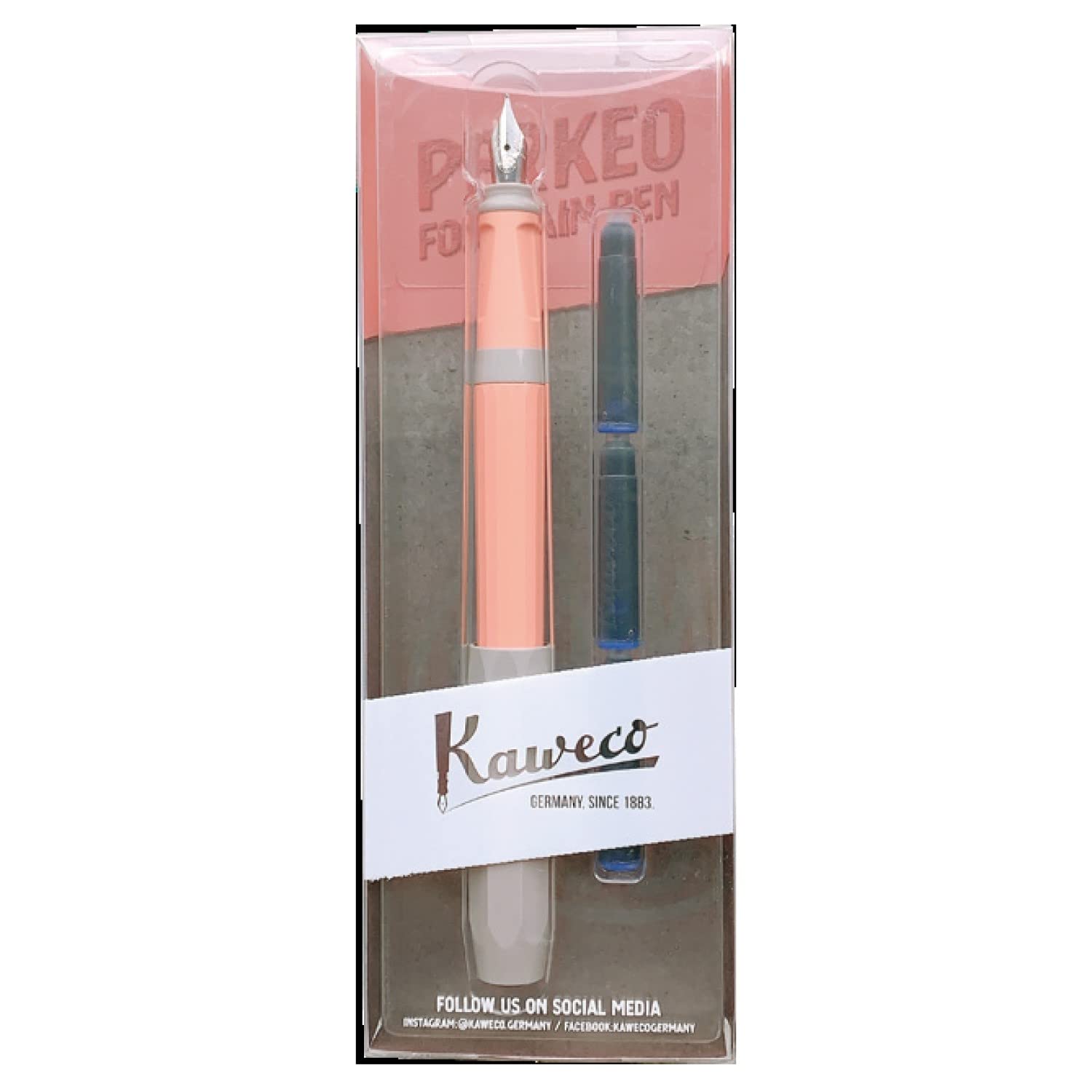 

Kaweco Pakeo Cotton Candy Fountain Fine Blister Officially Imported Pen, Nib, F, 10002255, Dual-Use, Case,