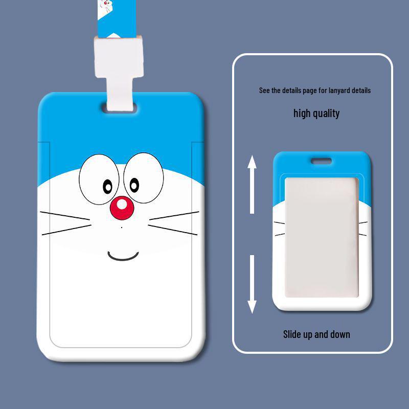 Cartoon Animal Sliding Card Holder for School or Work IDs