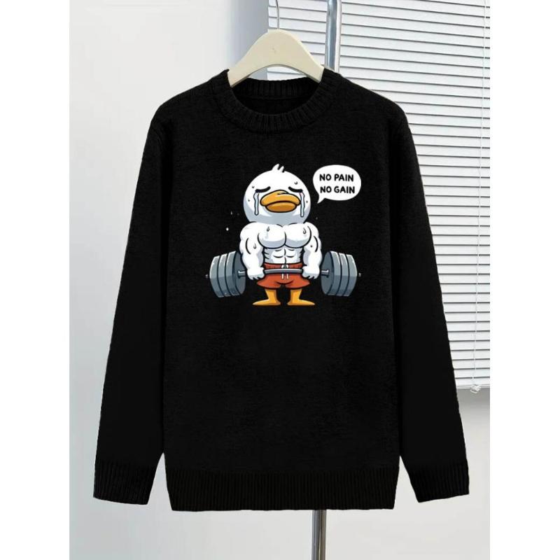 

Sweater, Ribbed Cuffs, Solid Color, Wool Acrylic Blend, Winter Warm Layer XXL