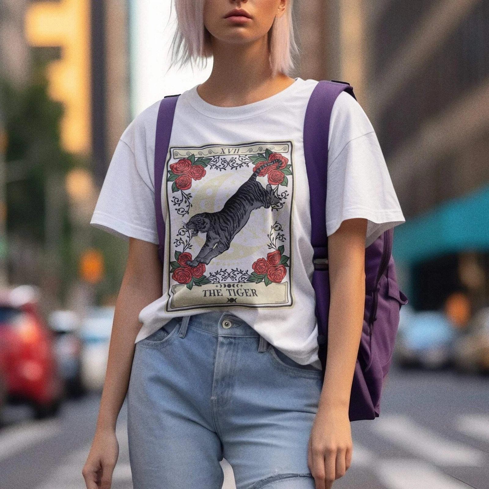 Tiger Tarot Card Shirt 4XL
