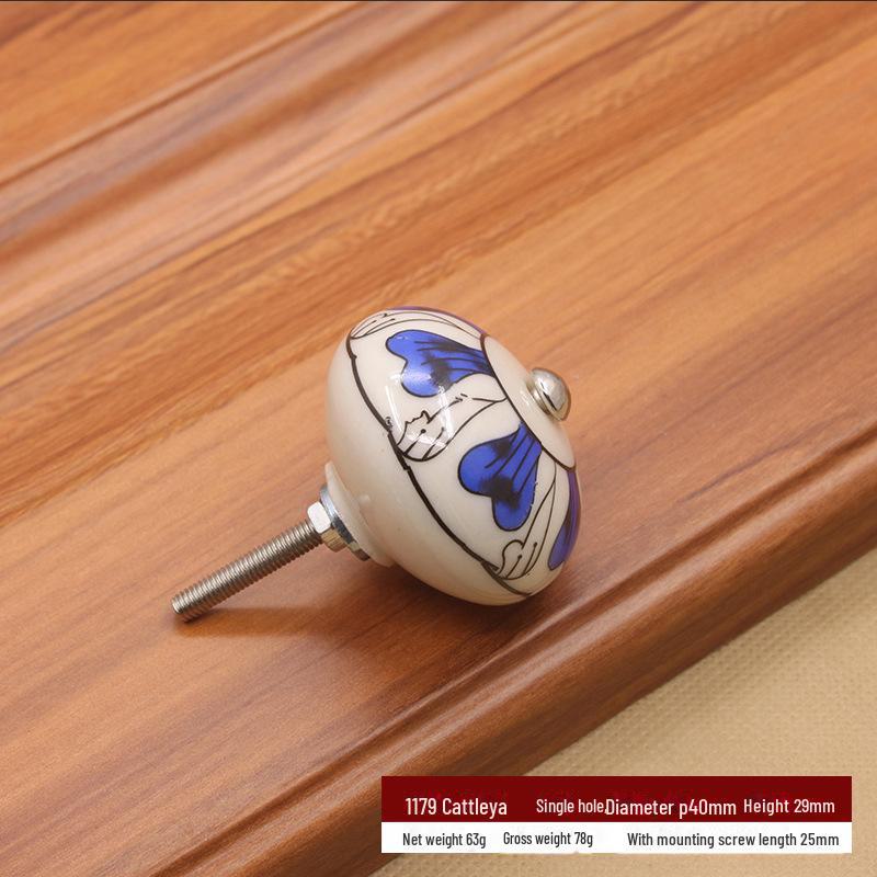 

Современная простая керамическая ручка в виде тыквы для шкафов и ящиков