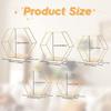 5Pcs Hexagonal Wall Storage Shelves Wall Floating Shelf Modern Different Sizes Storage Rack Decorative Space-Saving Home Decor