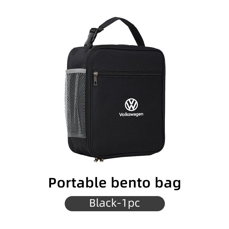 YNEPB1 Car Insulated Lunch Bag Ice Pack Food Container Food Picnic Bags For Volkswagen VW Passat Golf Tiguan Scirocco Jetta T-ROC
