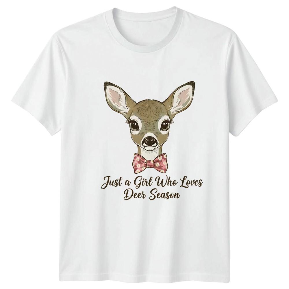 Just A Girl Who Loves Unisexs TShirt Deer Hunting Hunting Birthday Gift For Her S