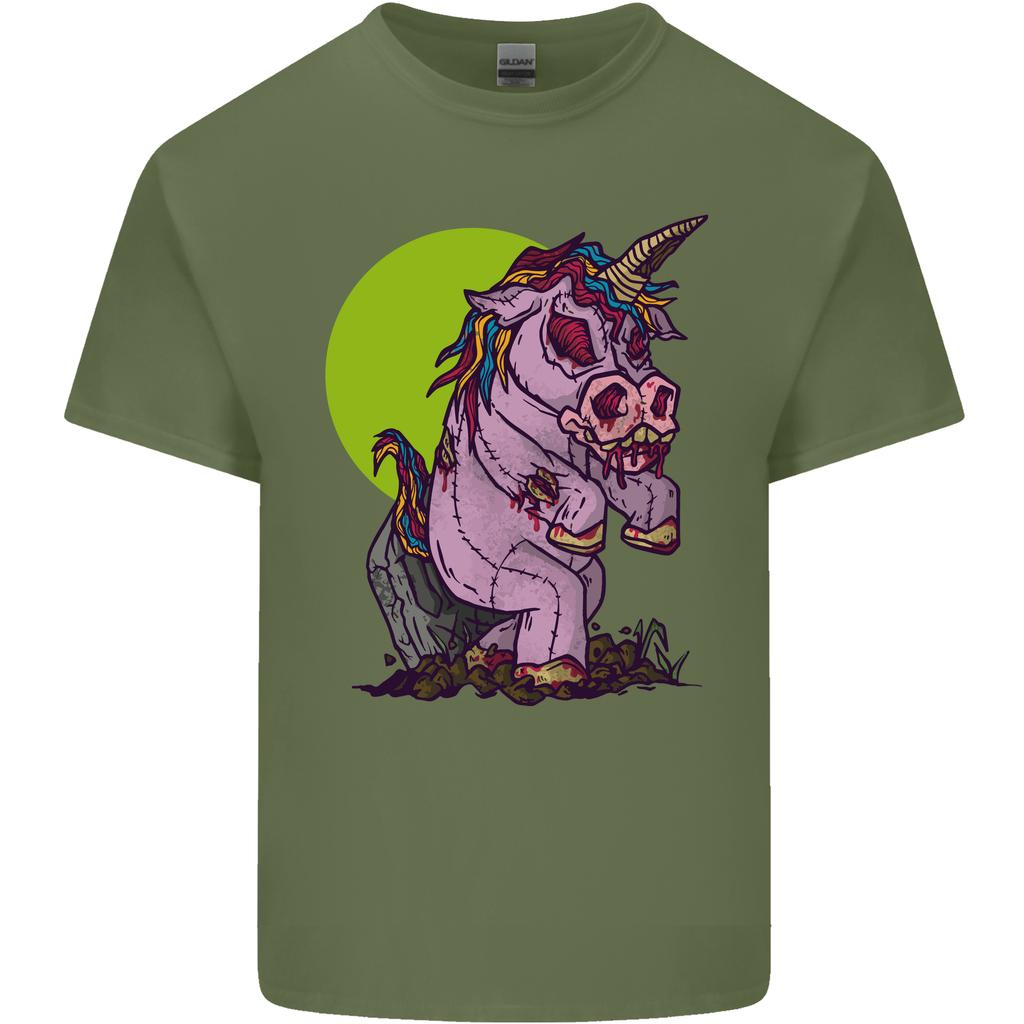 A Zombie Unicorn Funny Halloween Horror Unisexs Light Cotton TShirt