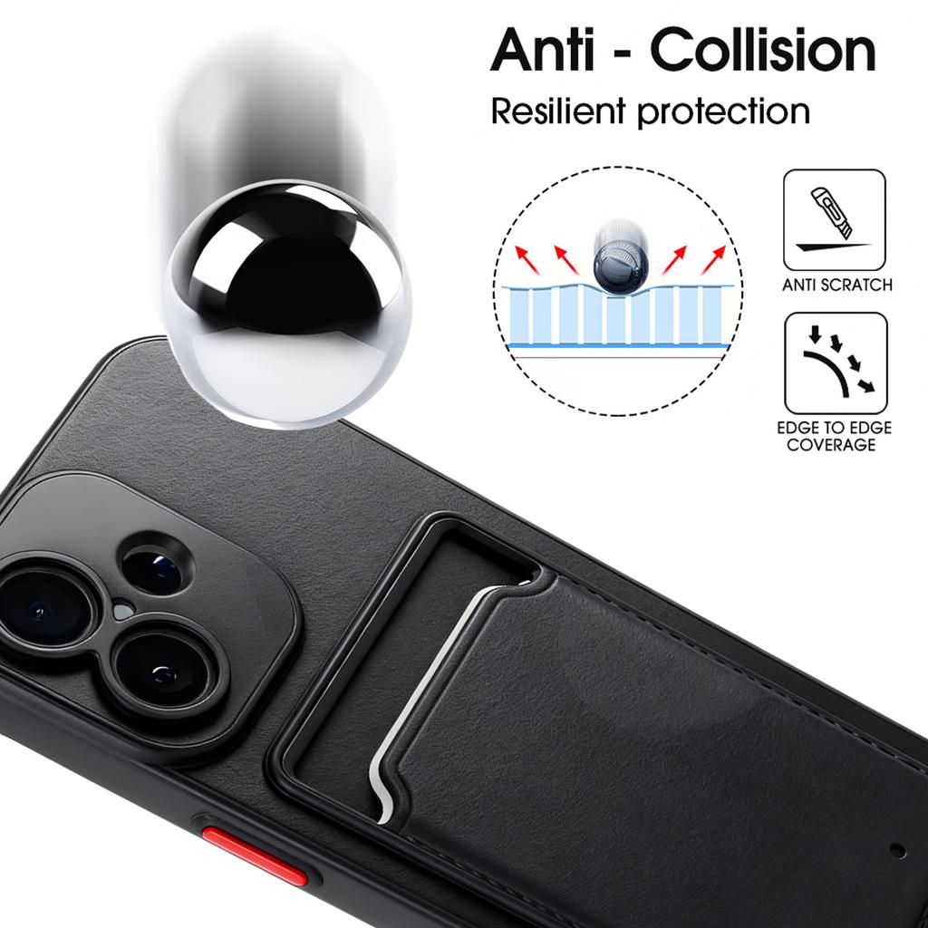 Card Bag Slot Holder Wallet Phone Case for IPhone 17 ProMax 17 Air 17Pro Shockproof Anti-scratch Soft Phone Covers for IPhone17