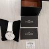 Used COACH Coach Watch Ladies White Signature Box Included