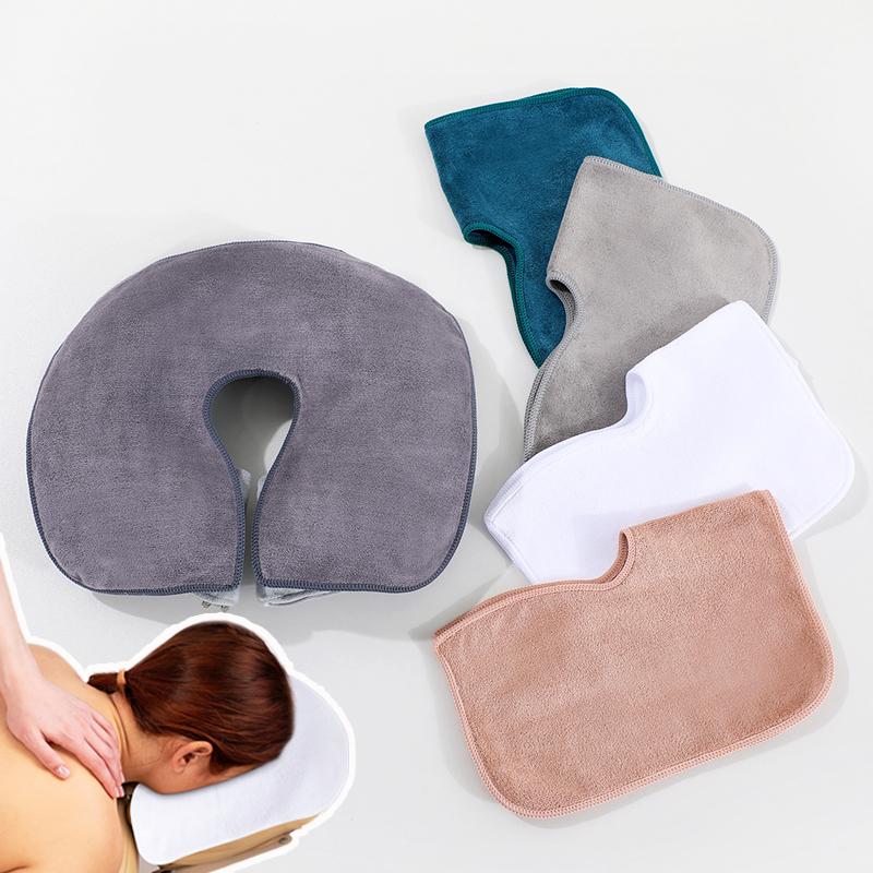1PC Massage Table Face Cushion Professional Facial Massage Pillow Breathable Facial Hole Towel Premium Towel Material 35x28cm