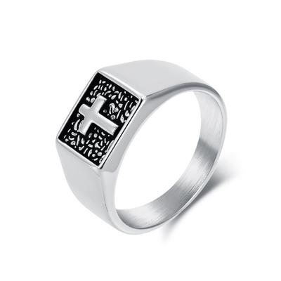 2025 Simple Personalized Men's Ring Cross Ring Accessories