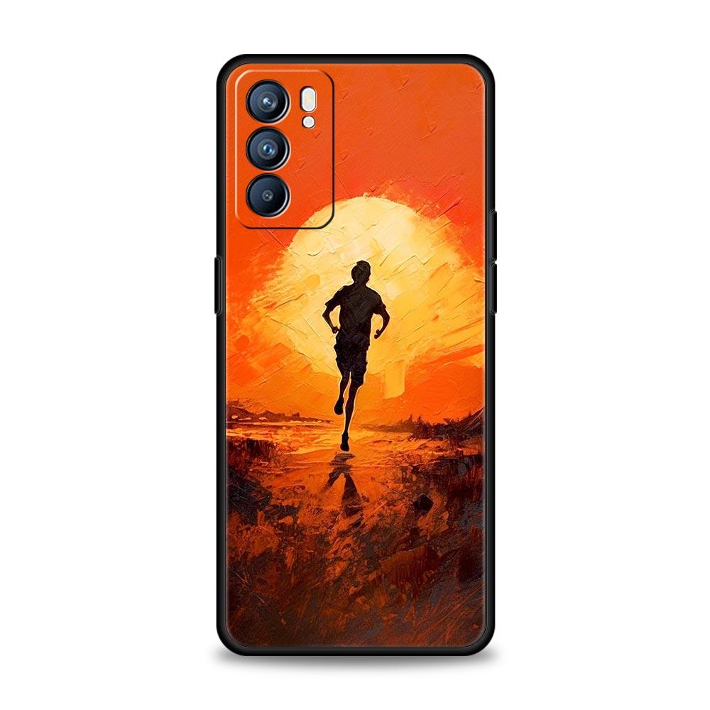 Custodia Telefono Corsa Maratona Per Oppo Reno14 Reno13 Reno12 11 F 10 Find X5 X9 Pro A54 5G A53 A9 A16 A78 4G A80 A98 Cover