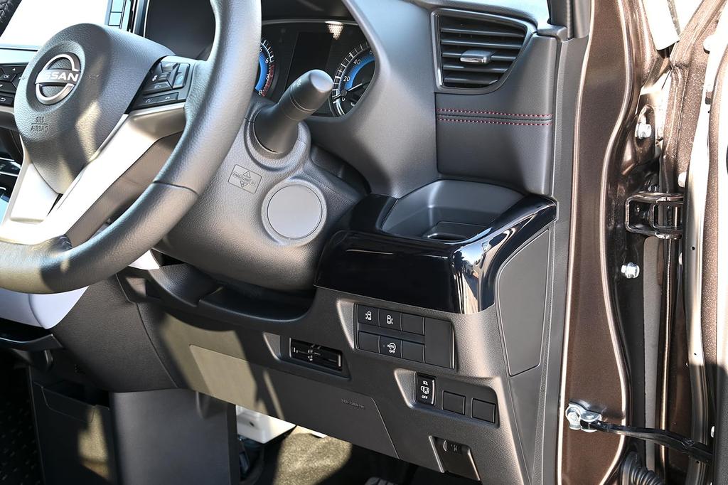 SecondStage Instrument Panel Line Panel for Nissan Roox and Mitsubishi Delica Mini Piano SHN0263BLK (40 Series) (30 Series), Black,